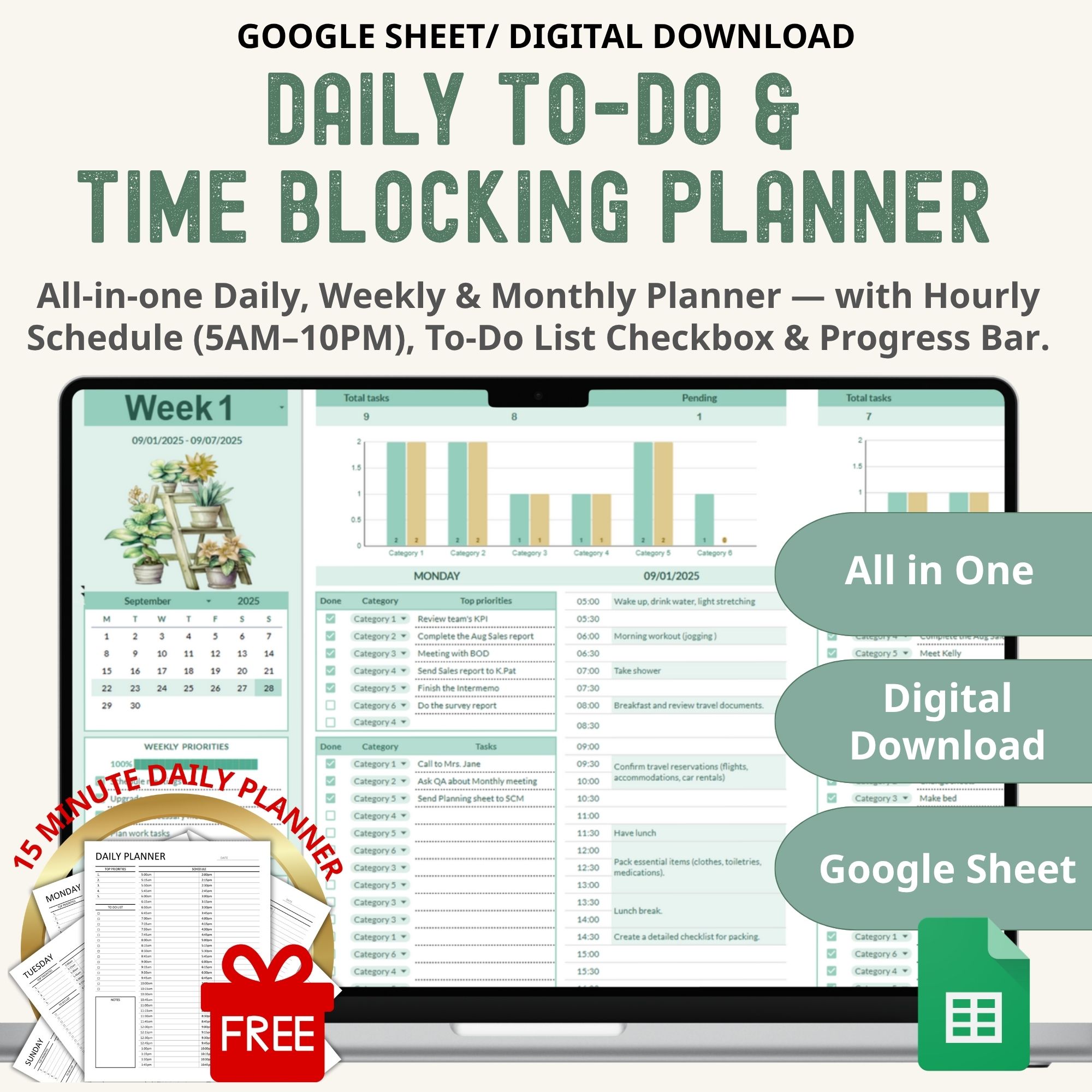to do list excel, task tracker excel, digital excel, adhd time planner, daily schedule, daily planner excel, ADHD Planner excel, all in one excel, weekly planner excel, checklist excel, time planner excel, daily schedule excel, daily task excel