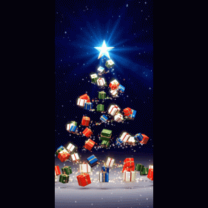 Charming Christmas Gift Tree Animation – Warm Festive Background for Holiday Projects